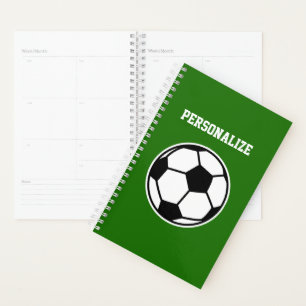 Individueller Fußballspieler und Coach-Spiralplan Planer