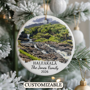 Individueller Haleakalā-Nationalpark Benutzerdefin Keramik Ornament
