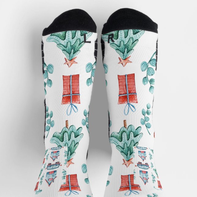 Individueller Hochleistungs-Athletic-Crew-Sock Socken (Oben)