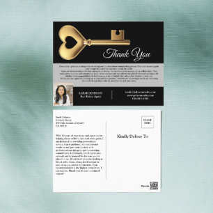 Individueller Immobilienmakler  Danke an den Kunde Postkarte