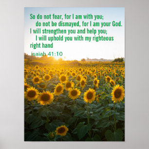Individueller Inspirierender Bibelvers Poster