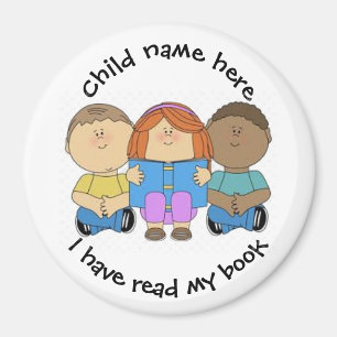 Individueller Kinder Magnet - Ich habe mein Buch g