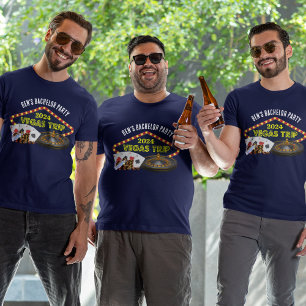 Individueller Las Vegas-Trip Casino-Junggesellenab T-Shirt