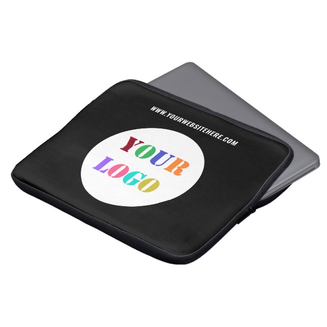 Individueller Logo-Text und Farben-Business-Notebo Laptopschutzhülle (Vorne Oben)