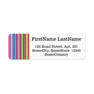 Individueller Name/Adresse + Streifen der