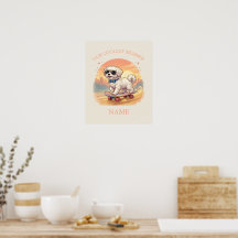 Individueller Name Cooler Malteser-Hund Skateboard