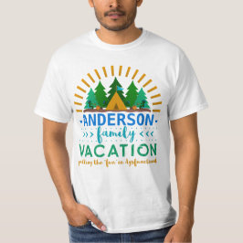 Individueller Name der Familien-Ferien-lustiger T-Shirt