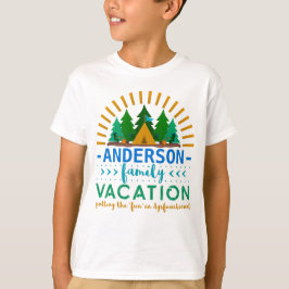 Individueller Name der Familien-Ferien-lustiger T-Shirt