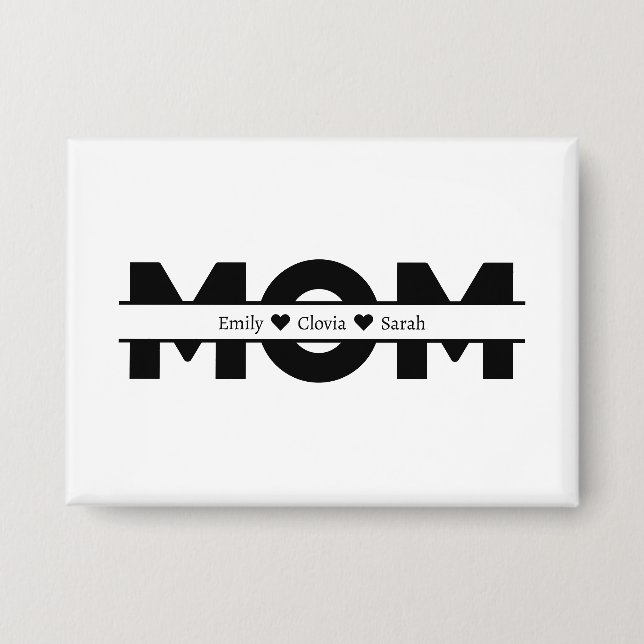 Individueller Name der Kinder der Mutter Button (Vorderseite)