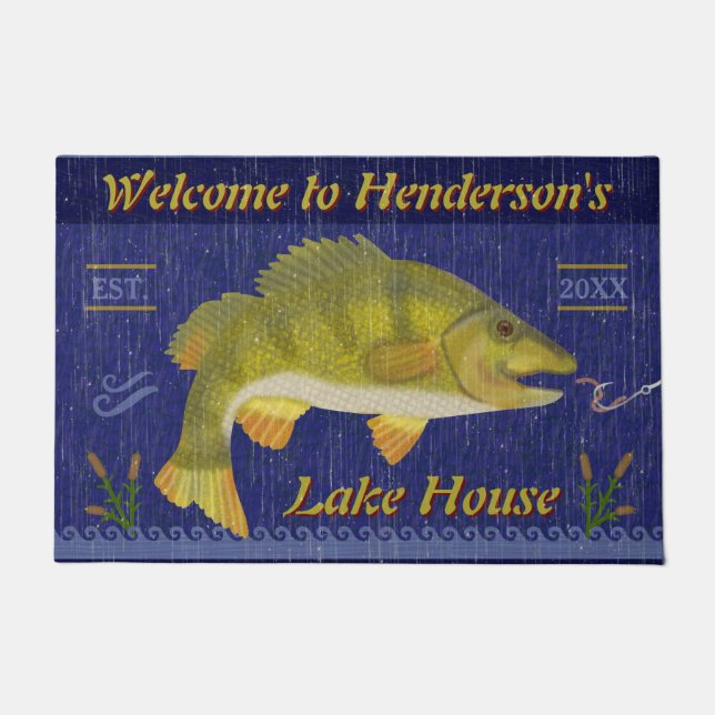 Individueller Name der See-Haus-rustikaler Fußmatte (Vorderseite)