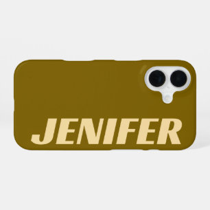 INDIVIDUELLER NAME EINFACH STYLVOLL MODERN MINIMAL iPhone 16 HÜLLE