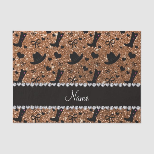 Individueller Name gebrannte Seidenpapier (Vorderseite)