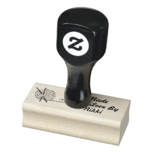 Individueller Name gemacht mit Liebe durch Gummistempel
