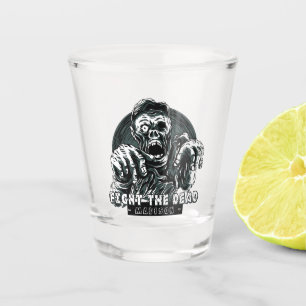 Individueller Name "Kampf das tote" Schnapsglas