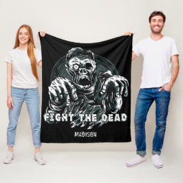 Individueller Name "Kampf die tote" Fleecedecke