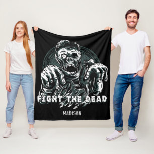 Individueller Name "Kampf die tote" Fleecedecke