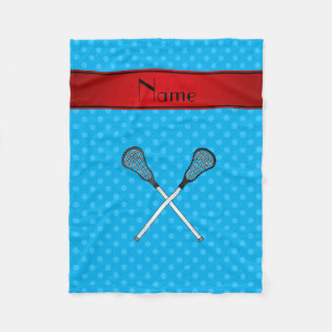 Individueller Name Lacrosse haftet Fleecedecke