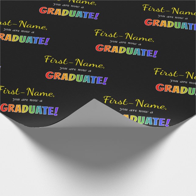 Individueller Name + "Sie sind jetzt ein Geschenkpapier (Ecke)