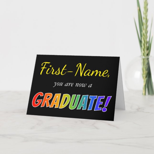 Individueller Name + "Sie sind jetzt ein Karte (Vorderseite)