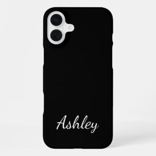 Individueller Name Stylisch Modern Elegant Minimal iPhone 16 Plus Hülle