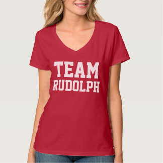 Individueller Name Team-Rudolphs | Weihnachten| T-Shirt