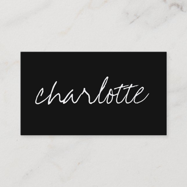 Individueller Name Visitenkarte (Vorderseite)