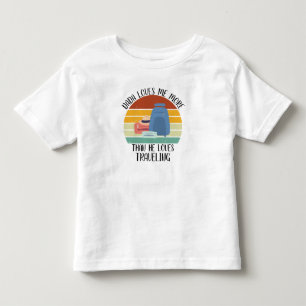 Individueller Papa liebt mich mehr als Reisen Kleinkind T-shirt