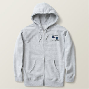 Individueller Personalisierter Personaltrainer Bestickter Hoodie
