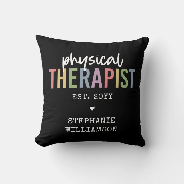 Individueller Physiotherapeut PT Abschluss Kissen (Vorderseite)