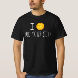 Individueller Pickleball-T - Shirt: Stadt hinzufüg T-Shirt