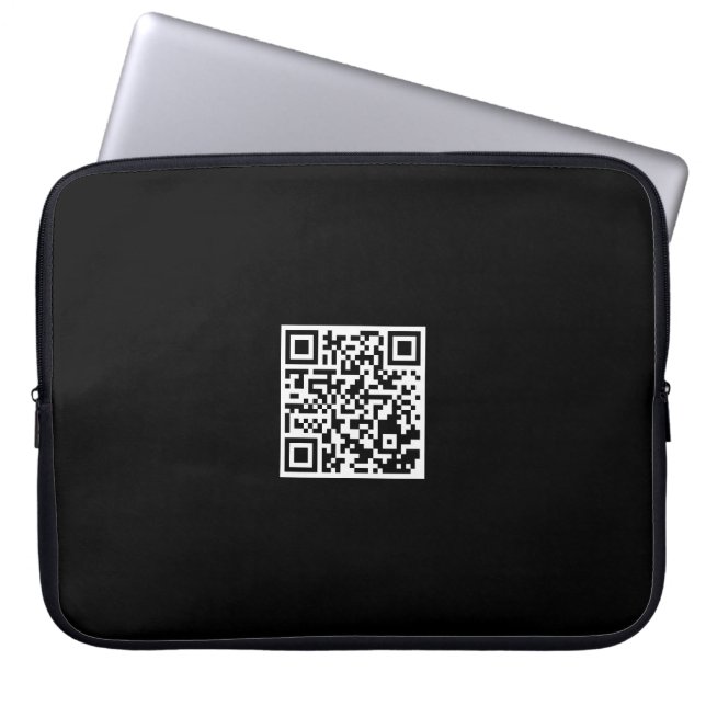 Individueller QR-Code Notebook-Sieb für die Werbea Laptopschutzhülle (Vorderseite)