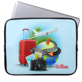 Individueller Reisender Laptopschutzhülle