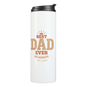 Individueller Retro-Bester Vater Aller Zeiten Thermosbecher