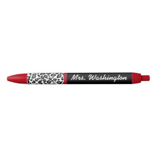 Individueller Retro-Leopard-Schreibstift als Gesch Kugelschreiber