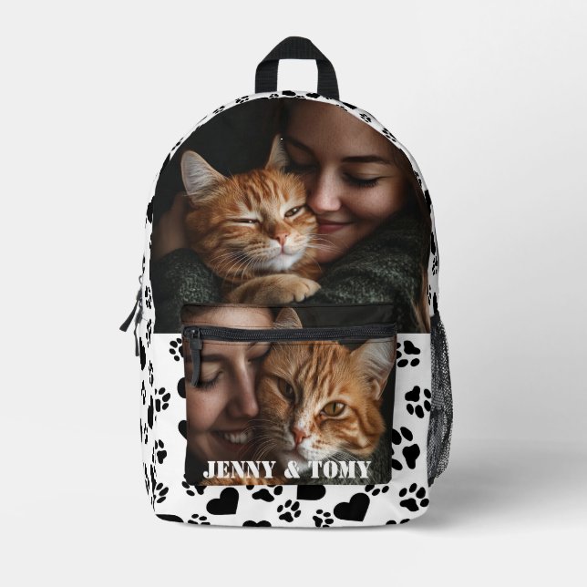 Individueller Rucksack für Heimtiere mit zwei Foto (Vorderseite)