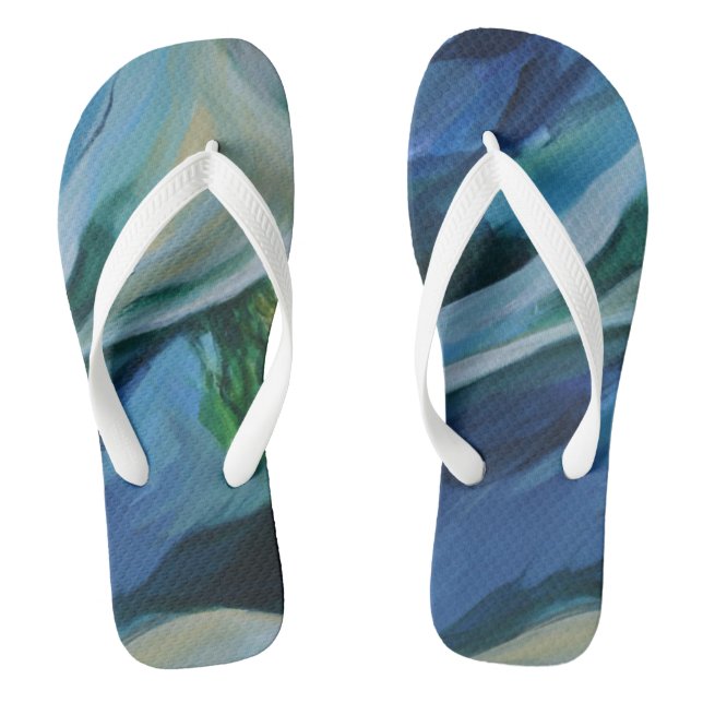 Individueller Sommer, breite Streifen Flip Flops (Fußbett)