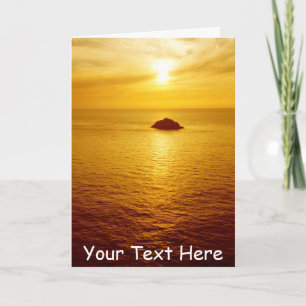 Individueller Sonnenuntergang durch Cornwall Karte