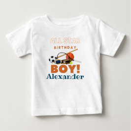 Individueller Star-Geburtstagskind Baby T-shirt