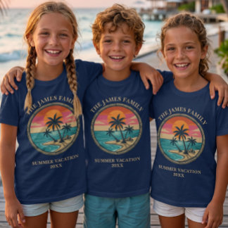 Individueller Strandurlaub für Kinder T-Shirt