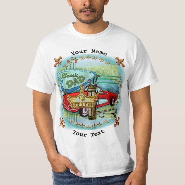 Individueller T - Shirt für klassische Vater (Vorderseite)