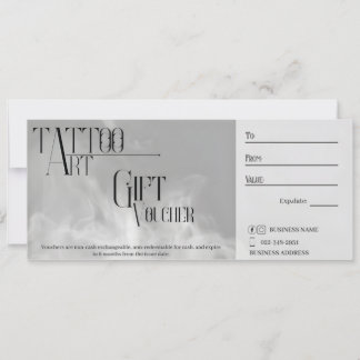 Individueller Tattoo-Geschenkgutschein Einladung