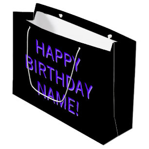 Individueller Text Alles Gute zum Geburtstag für j Große Geschenktüte
