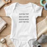 Individueller Text Baby Bodysuit