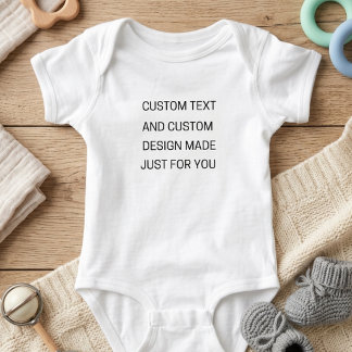 Individueller Text Baby Bodysuit Strampler
