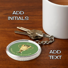 Individueller Text für Lehrer Nummer eins Schlüsselanhänger