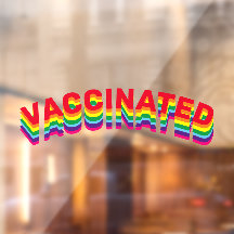 Individueller Text mit geimpftem Regenbogen