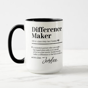 Individueller Unterschiedmacher, Mentor-Würdigungs Tasse
