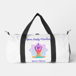 Individueller Yoga-Reisetasche mit Namen und Mantr Duffle Bag