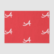 INDIVIDUELLES ANFANGSGEWEBEPAPIER IN ROT UND WEISS