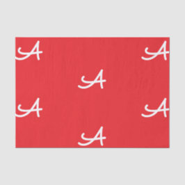 INDIVIDUELLES ANFANGSGEWEBEPAPIER IN ROT UND WEISS SEIDENPAPIER